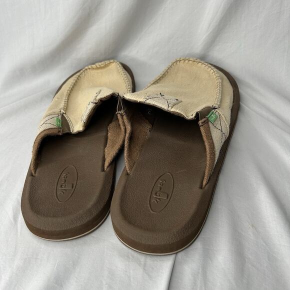 Sanuk Loafer Men's Size 13 You Got My Back III 1108390 Tan Lightly Used - Picture 4 of 6